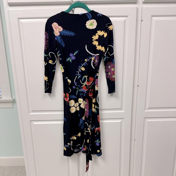 NWT DESIGUAL DRESS- Dark Blue Floral Size-Small - Picture 4 of 6